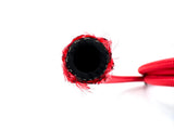 Braided Stainless-steel RUBBER Core Hose with Red Nylon Sleeve