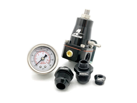 AEROMOTIVE 13136 Fuel Pressure Regulator (+Pressure Gauge and AN10 Fittings)