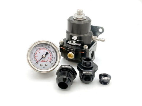 AEROMOTIVE 13138 Fuel Pressure Regulator (+Pressure Gauge and AN10 Fittings)