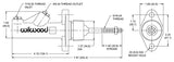 Wilwood 260-6089 Compact Remote Brake Master Cylinder 0.750"