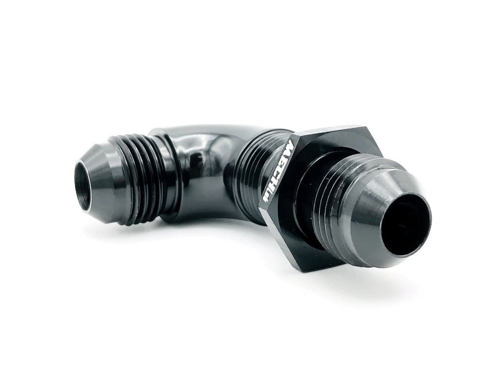 Black Anodized Adapter 90-Degree -10 AN Bulkhead Union Fitting – Full ...