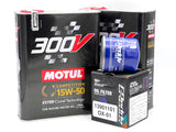 Service kit Motul 300v+Greddy OX-01 oil filter for Nissan S13 Ca18/300zx VG30